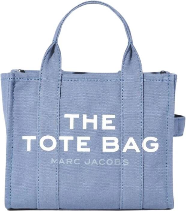 Marc Jacobs Blauwe Katoenen Mini Tote Tas Blauw Dames
