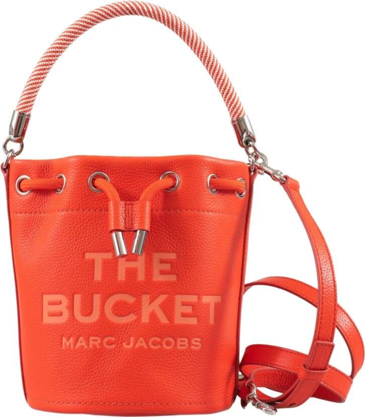 Marc Jacobs Leren Bucket Tas Red Dames