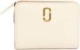Marc Jacobs Witte Leren Mini Compact Portemonnee White Dames - Thumbnail 4