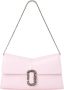 Marc Jacobs Convertible Leren Clutch Tas met Ketting Logo Plaque Pink Dames - Thumbnail 1