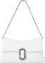 Marc Jacobs Convertible Leren Clutch Tas met Ketting Logo Plaque White Dames - Thumbnail 4