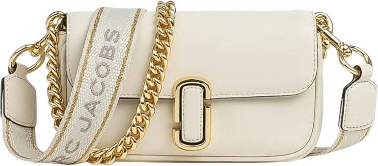 Marc Jacobs The Mini Shoulder Bag in Cloud White Leather Beige Unisex