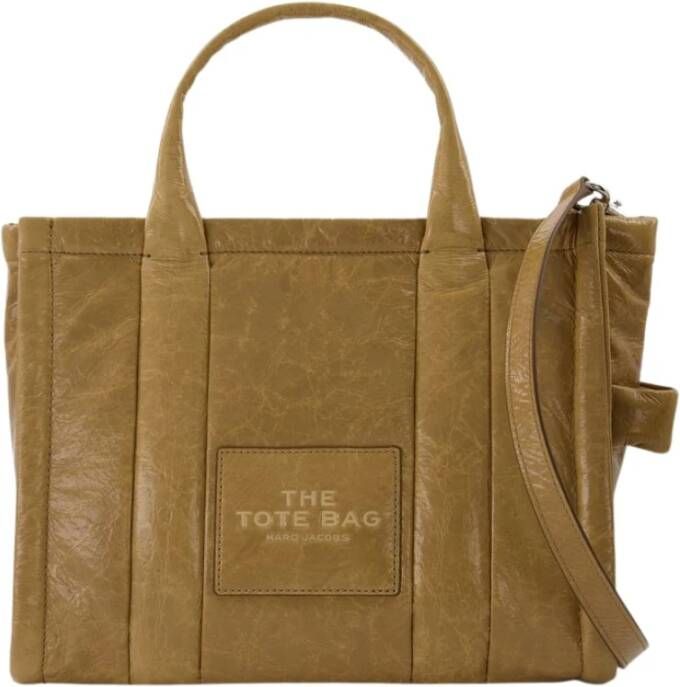 Marc Jacobs Totes The Shiny Crinkle Small Tote in light brown