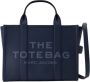 Marc Jacobs Middelgrote Winkeltas met Korrelig Leer en Rits Blue Dames - Thumbnail 9