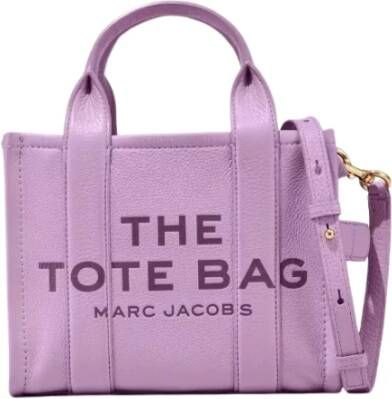 Marc Jacobs The Leather Tote kleine shopper Paars