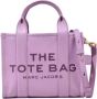 Marc Jacobs The Leather Tote kleine shopper Paars - Thumbnail 1