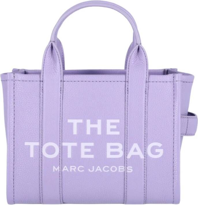 Marc Jacobs The Mini Tote in Lila Leer Purple Dames