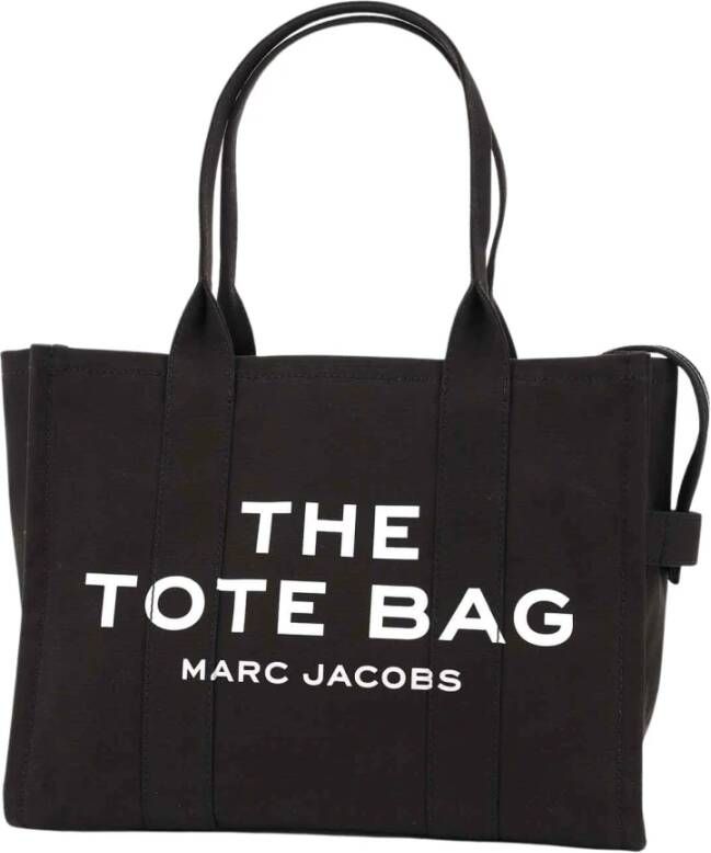 Marc Jacobs Shoppers & Totes Structured Cotton Tote With Modern Text Design in blauw - Foto 13