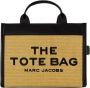 Marc Jacobs Natuurlijke kleur tote tas met geweven textuur en leren afwerking Beige Dames - Thumbnail 1