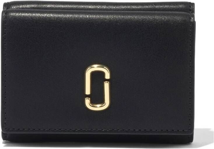 Marc Jacobs Elegante Leren Portemonnees voor Vrouwen Zwart Dames