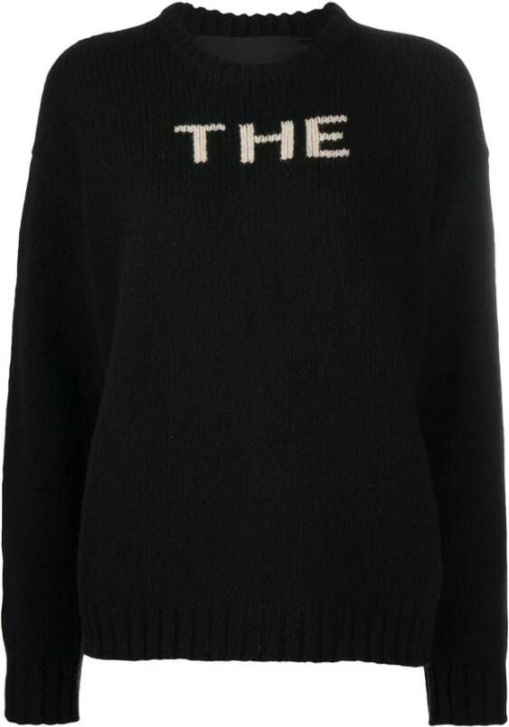 Marc Jacobs Gebreide trui Blijf warm en stijlvol met Inlay Pullover Zwart Dames