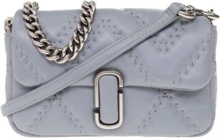 Marc Jacobs Crossbody bags The Quilted Leather J Marc Mini Shoulder Bag in grijs