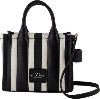 Marc Jacobs Totes Vertical Stripe Leather Tote Bag in wit