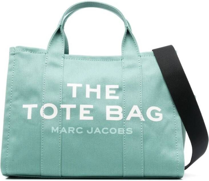 Marc Jacobs Groene Medium Tote Tas met Logo Print Groen Dames