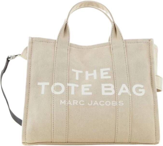 Marc Jacobs Beige Canvas Tote Tas met Afneembare Schouderband Beige Dames - Foto 12