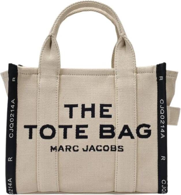 Marc Jacobs De Jacquard Small Traveler Tote Bag in zandkleur Beige Dames - Foto 8
