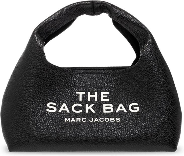 Marc Jacobs Mini Sack Tas Zwart Korrelig Leer Black Dames