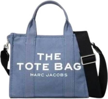 Marc Jacobs The Tote Bag in Air Force Blue Canvas Blue Dames