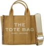Marc Jacobs Kameel Katoenen Mini Tote Handtas Bruin Unisex - Thumbnail 1