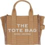 Marc Jacobs De Jacquard Small Traveler Tote Bag in zandkleur Beige Dames - Thumbnail 1