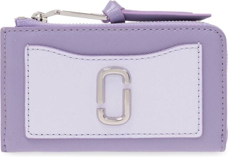 Marc Jacobs Leren portemonnee Purple Dames