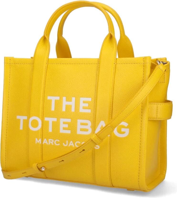 Marc Jacobs Totes The Leather Small Tote Bag Leather in geel - Foto 4