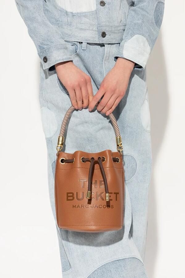 Marc Jacobs De Leren Bucket Bag in lederkleurig leer Brown Dames - Foto 4