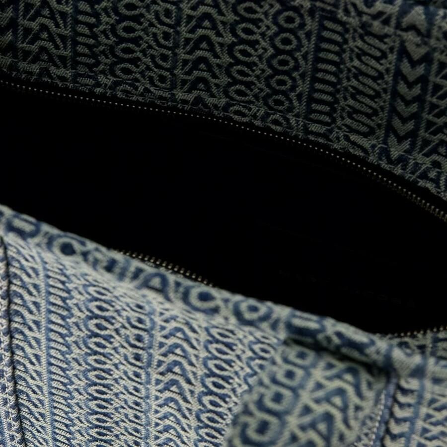 Marc Jacobs Blauwe Jacquard Stoffen Tas met Leren Afwerkingen Blue Dames - Foto 2