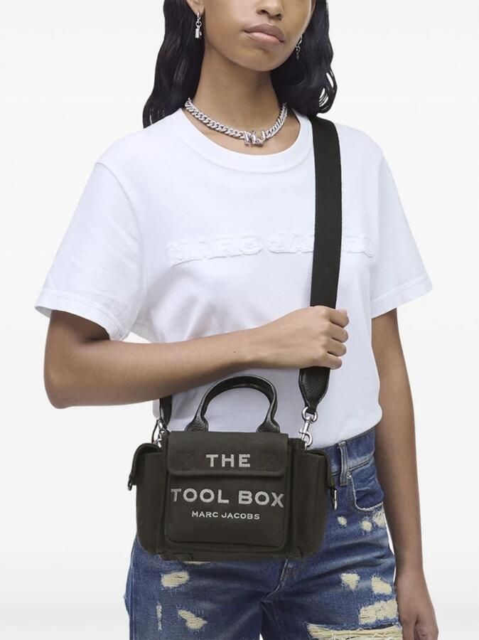 Marc Jacobs Canvas Crossbody Tool Box Tas Black Dames - Foto 8