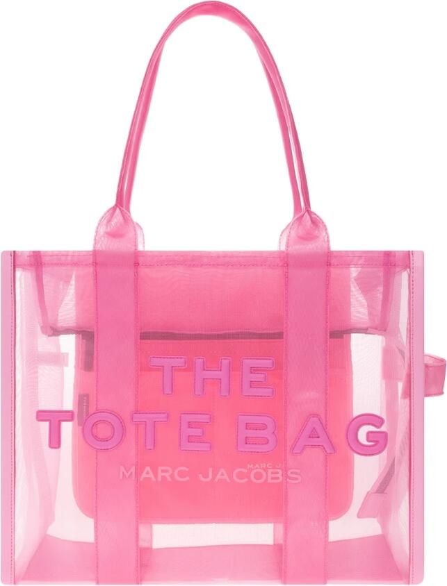 Marc Jacobs De grote mesh tote shopper tas Pink Heren