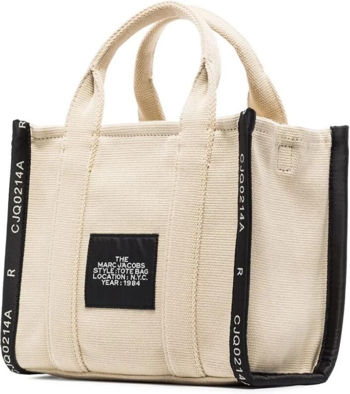 Marc Jacobs De Jacquard Small Traveler Tote Bag in zandkleur Beige Dames - Foto 4