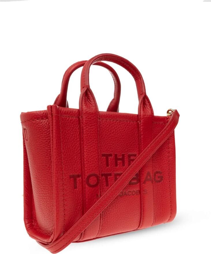 Marc Jacobs Totes & shoppers The Micro Tote in rood - Foto 4