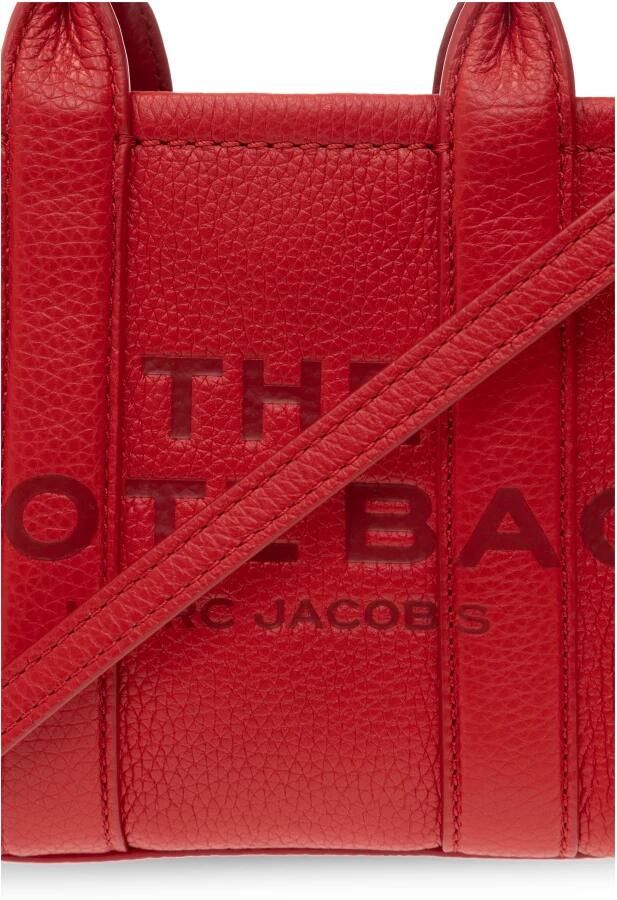 Marc Jacobs Totes & shoppers The Micro Tote in rood - Foto 6