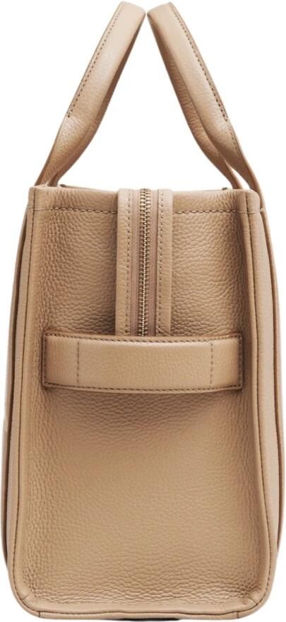 Marc Jacobs The Leather Medium Traveler Tote Bag Beige Dames - Foto 7