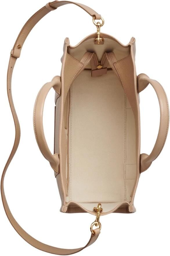 Marc Jacobs The Leather Medium Traveler Tote Bag Beige Dames - Foto 6