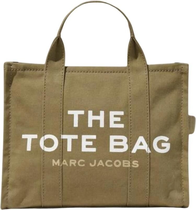Marc Jacobs Groene Canvas Kleine Reiziger Tote Tas Green Dames - Foto 3