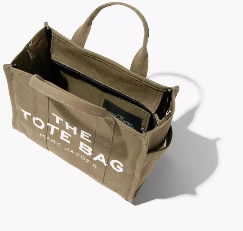 Marc Jacobs Groene Canvas Kleine Reiziger Tote Tas Green Dames - Foto 2