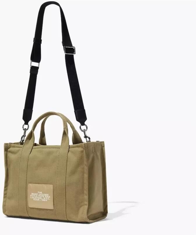 Marc Jacobs Groene Canvas Kleine Reiziger Tote Tas Green Dames - Foto 6