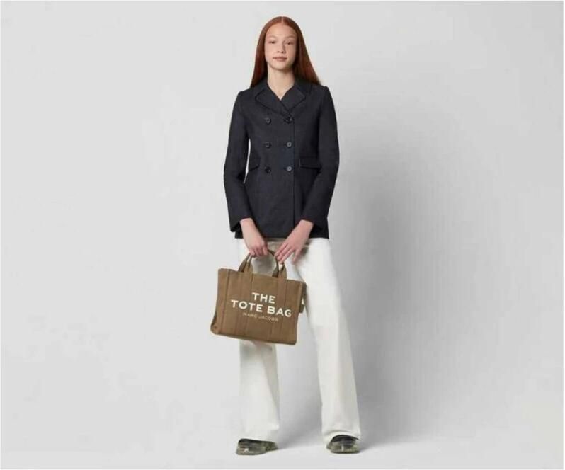 Marc Jacobs Groene Canvas Kleine Reiziger Tote Tas Green Dames - Foto 7