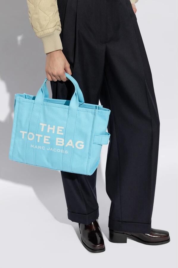 Marc Jacobs Canvas Tote Bag The Medium Style Blue Dames - Foto 6