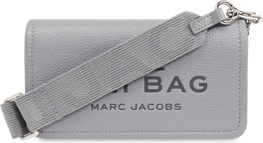 Marc Jacobs De Mini Tas lederen schoudertas Gray Dames