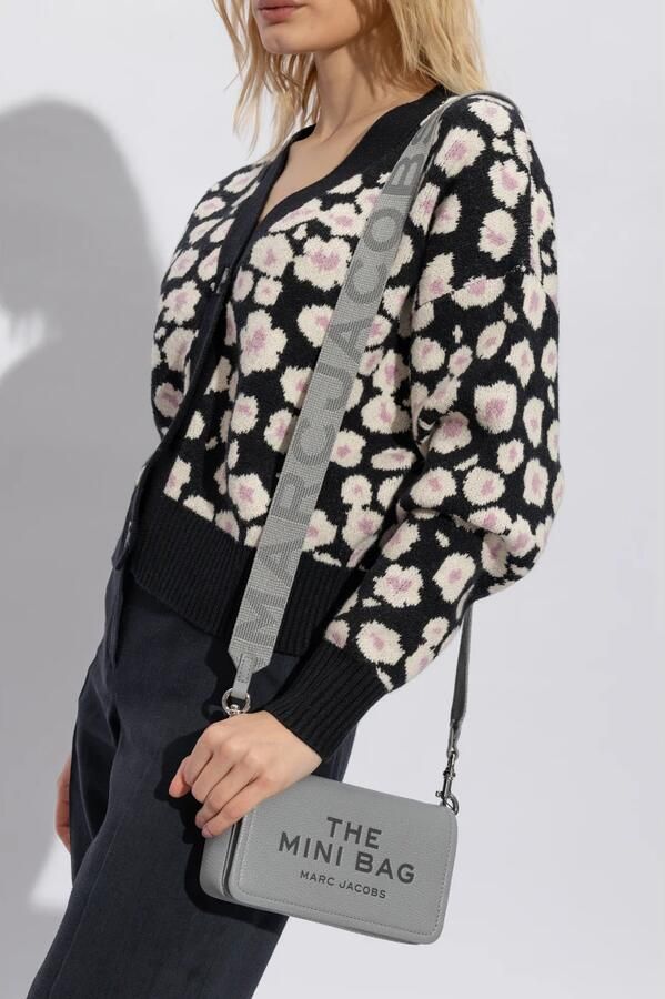 Marc Jacobs De Mini Tas lederen schoudertas Gray Dames - Foto 4