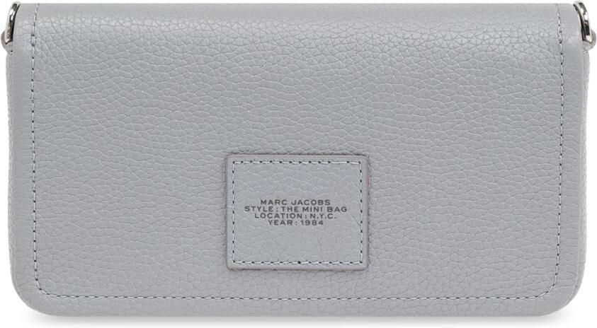 Marc Jacobs De Mini Tas lederen schoudertas Gray Dames - Foto 6