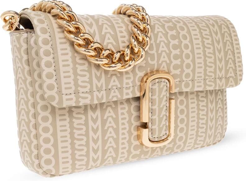 Marc Jacobs Crossbody bags The Monogram Leather J Marc Shoulder Bag in beige - Foto 4