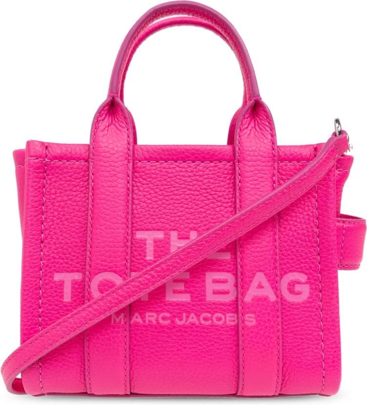 Marc Jacobs Roze Leren Micro Tote Tas Handtas Pink Dames
