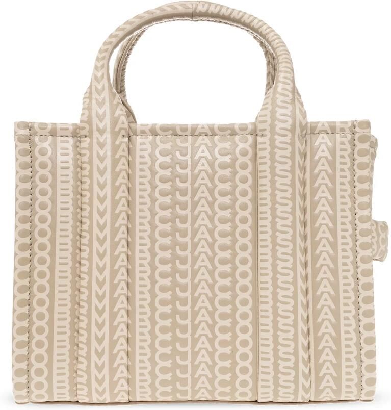 Marc Jacobs Kleine Monogram Tote Tas in Khaki Beige Dames - Foto 4
