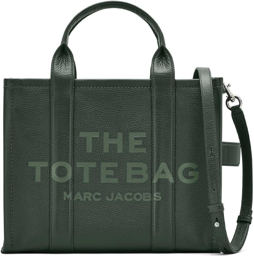 Marc Jacobs Shoppers & Totes The Medium Tote Leather Green in groen - Foto 3