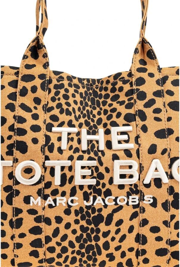 Marc Jacobs Shoppers & Totes 'The Cheetah Canvas Large Tote' Shopping Bag in bruin - Foto 5