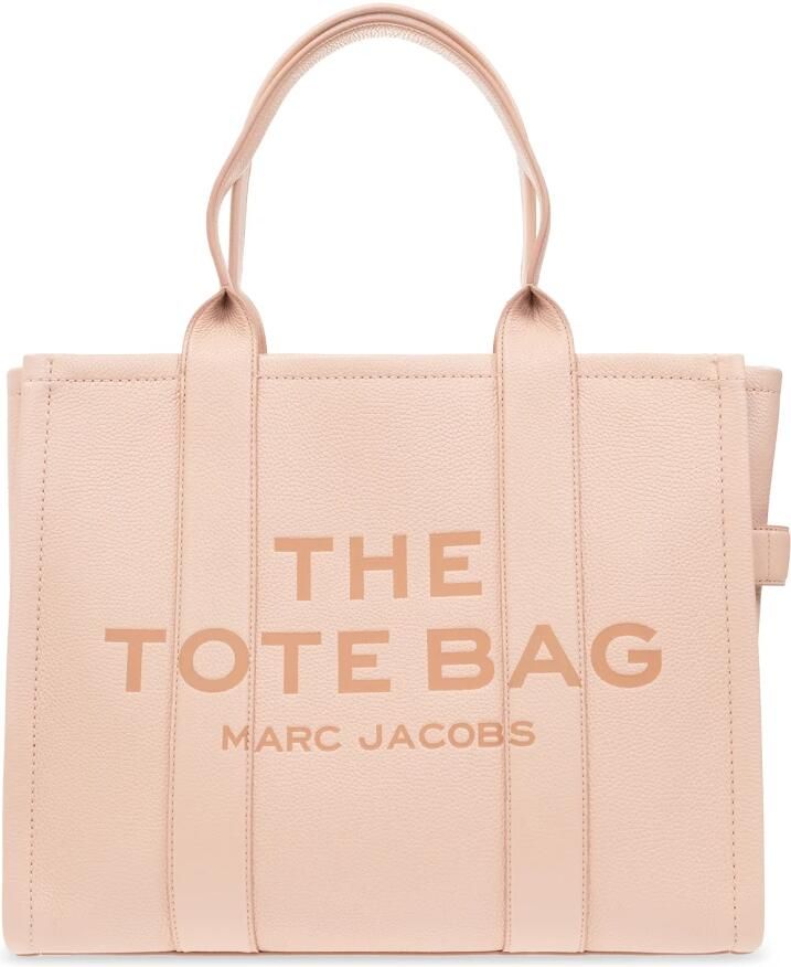 Marc Jacobs Totes The Leather Large Tote Bag in poeder roze
