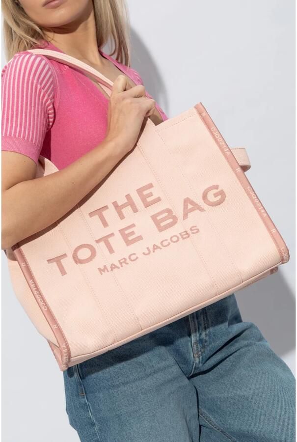 Marc Jacobs Totes & shoppers The Large Tote in poeder roze - Foto 4